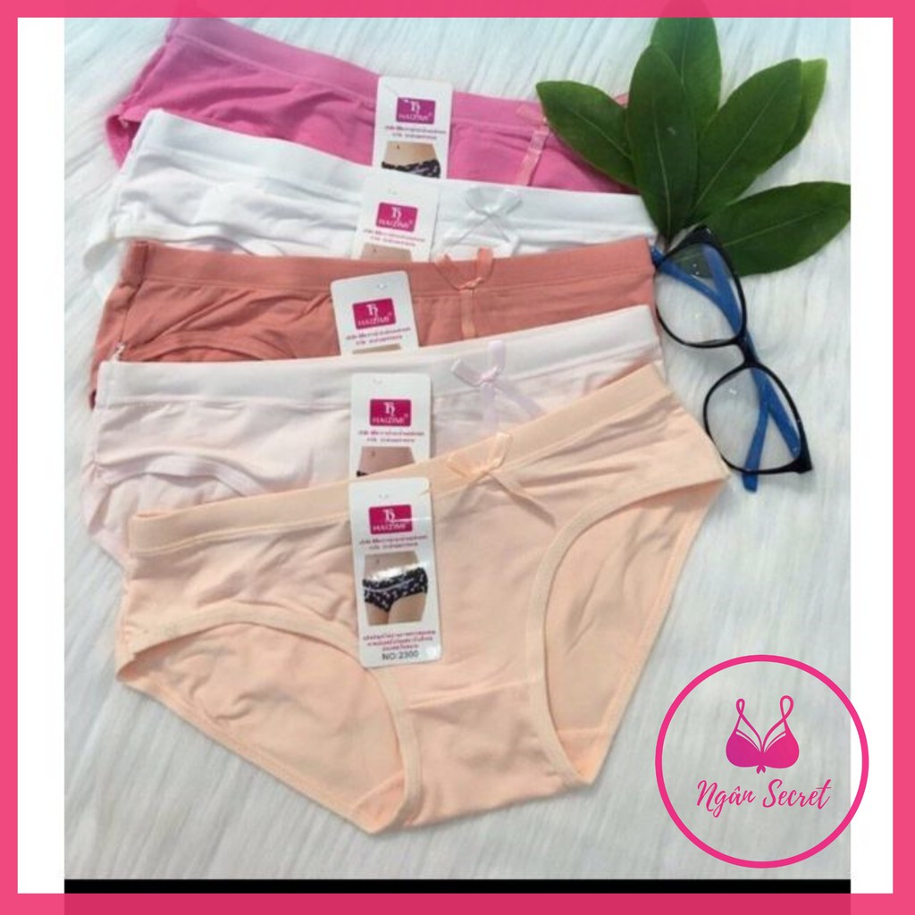 Combo 10 quần lót cotton nữ Thái Lan 35 - 50kg, vải cotton cao cấp mềm mịn, co dãn tốt