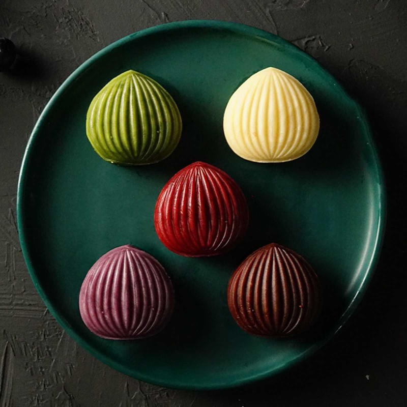 Bằng Nhựa Bánh Trung Thu Khuôn Chestnut Hình Tem Bánh Trung Thu Cắt Khuôn DIY Nhà Bếp Nướng Phụ Kiện Cho Trung Thu Fes