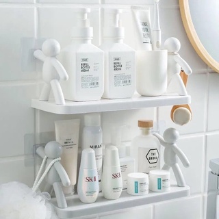 Kệ dán tường để đồ nhà tắm,nhà bếp đa năng hình người độc đáo siêu dính tiện lợi { H }