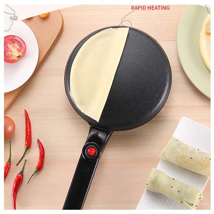 Máy làm bánh pancake 600W làm bánh đa năng, phù hợp gia đình