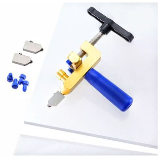 Máy cắt gạch kính đa năng , Dụng cụ cắt kính gạch 2 in 1 , tặng kèm 2 lưỡi cắt