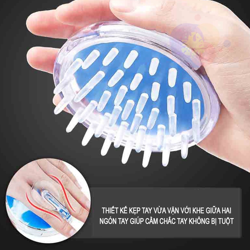 Lược Gội Đầu Massage Giúp Mát Xa Da Đầu
