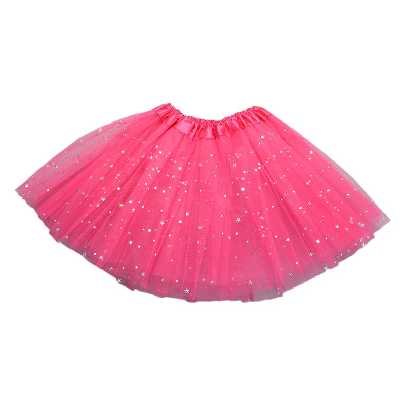 Innlike1 Trẻ Em Trẻ Em Bé Gái Sáng Bóng Kim Sa Lấp Lánh Váy Ba Lê Lưới Co Giãn Váy Tutu Tập Thể Dục Nhảy Múa Váy Công Chúa Pett