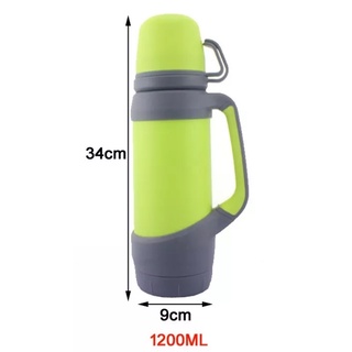 Bình giữ nhiệt  2 nắp inox PARAMETER có tay cầm dung tích khủng 1200 ml giữ nhiệt trên 18h