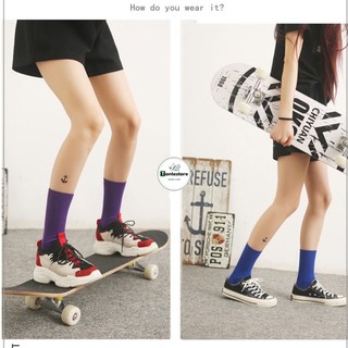 Tất Nữ Nhún Cổ Cao Phong Cách Vintage Hàn Quốc TATUNI06