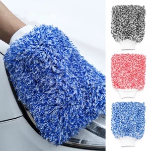 Găng Tay , Bao Tay Rửa Xe Sợi Microfiber Mềm Mịn Thắm Hút Tốt