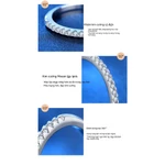 Kim Cương Nhân Tạo Moissanite Nhật bản hàn quốc đơn giản Kim cương 925 mu-sang hàng Kim cương nhẫn thời trang thời trang nhẫn nữ trang thời trang cao cấp mới quà tặng sinh nhật bạn gái của valentine — ảnh 6