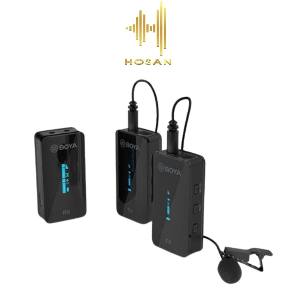 Micro thu âm không dây HOSAN boya BY-XM6-S2/ XM6-S2 mini - công nghệ truyền tín hiệu không dây - Bảo hành 12 tháng