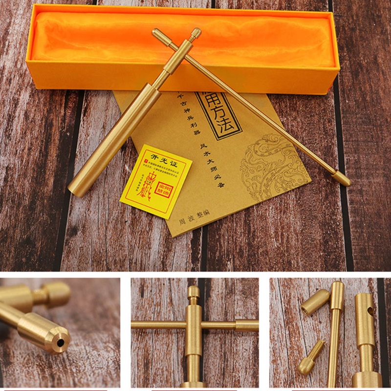 Set 2 que cảm xạ nguồn nước chất liệu đồng có thể điều chỉnh độc đáo