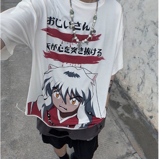 ÁO thun in hình Anime Nhật Bản Lnuyasha  Casual