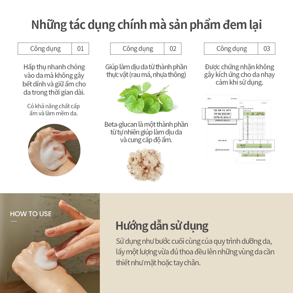 Ảnh Kem làm dịu rau má | Centella Soothing Cream 100ml 2