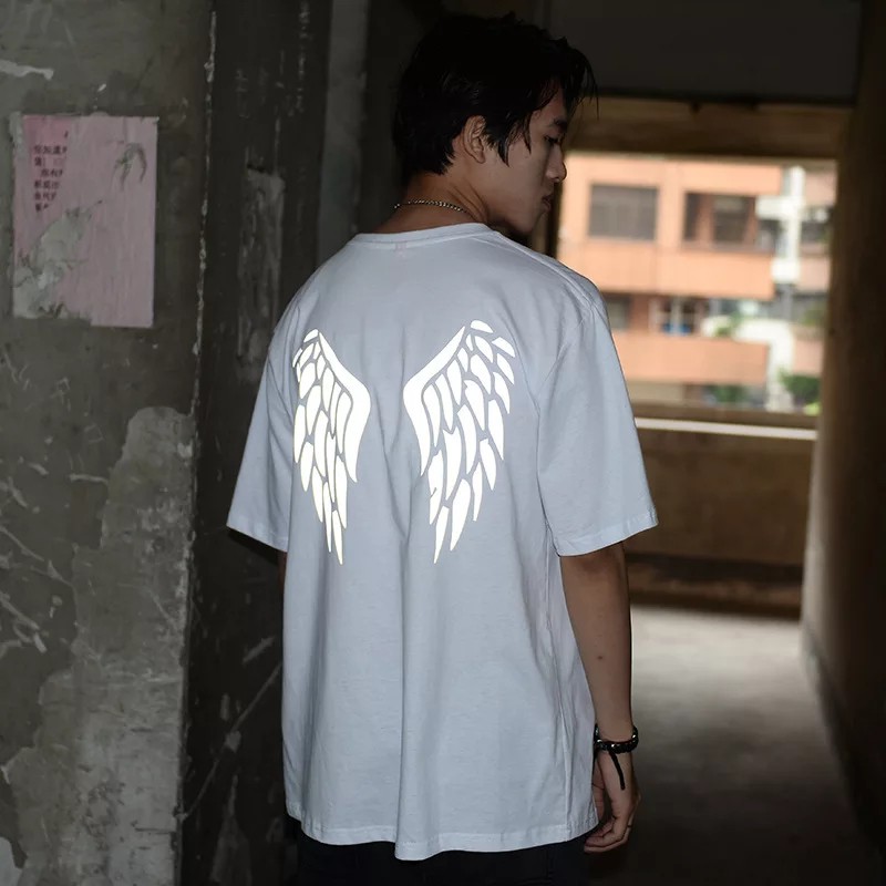 Áo thun Stee Cổ tròn  Phản quang WINGS PLUS Localbrand ICVCVVNI Unisex Menwear