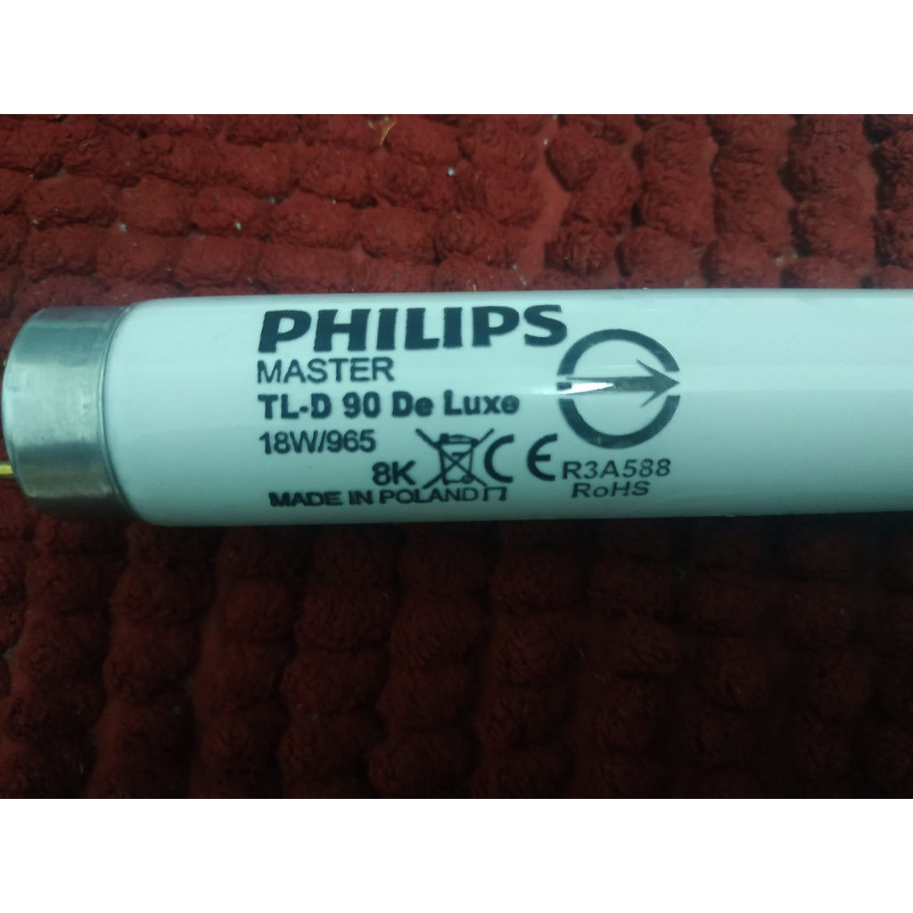 Philips MASTER TL-D 90 De Luxe 18W/965 D65 Lamp 60cm Made in Polland