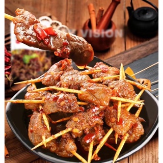 Thịt heo xiên que sẵn
