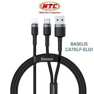 Cáp sạc nhanh USB/TypeC sang LaiNing Baseus CATKLF-ELG1 Cafule dài 1.2m hỗ trợ PD 18W max 2.4A