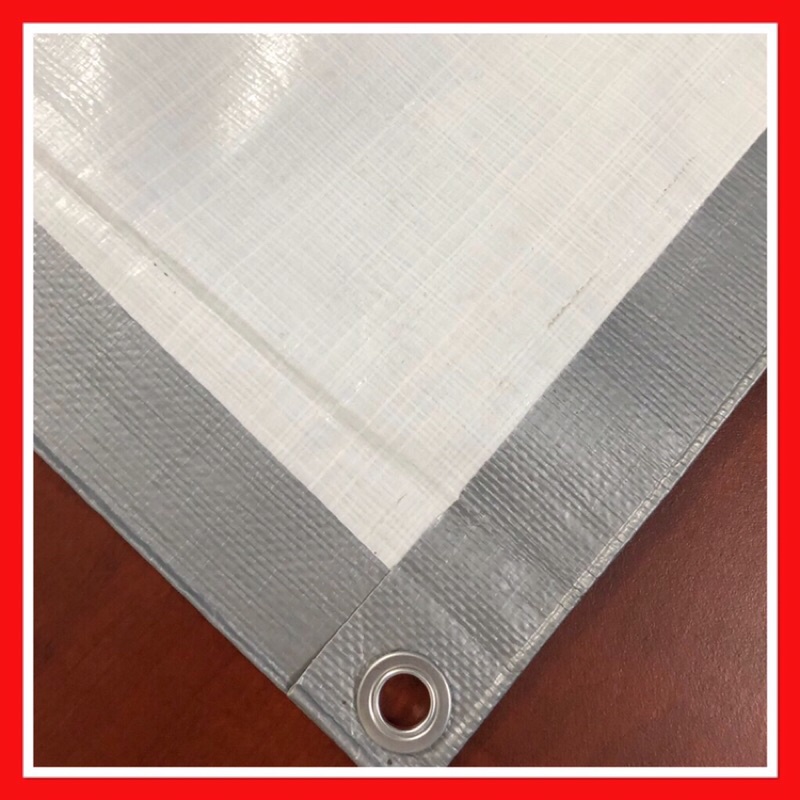 [Bán theo met vuông] Bạt Che Nắng Mưa Hàn Quốc Hai Da Xám Trắng 200G/M2 (Nhắn shop hướng dẫn đặt)