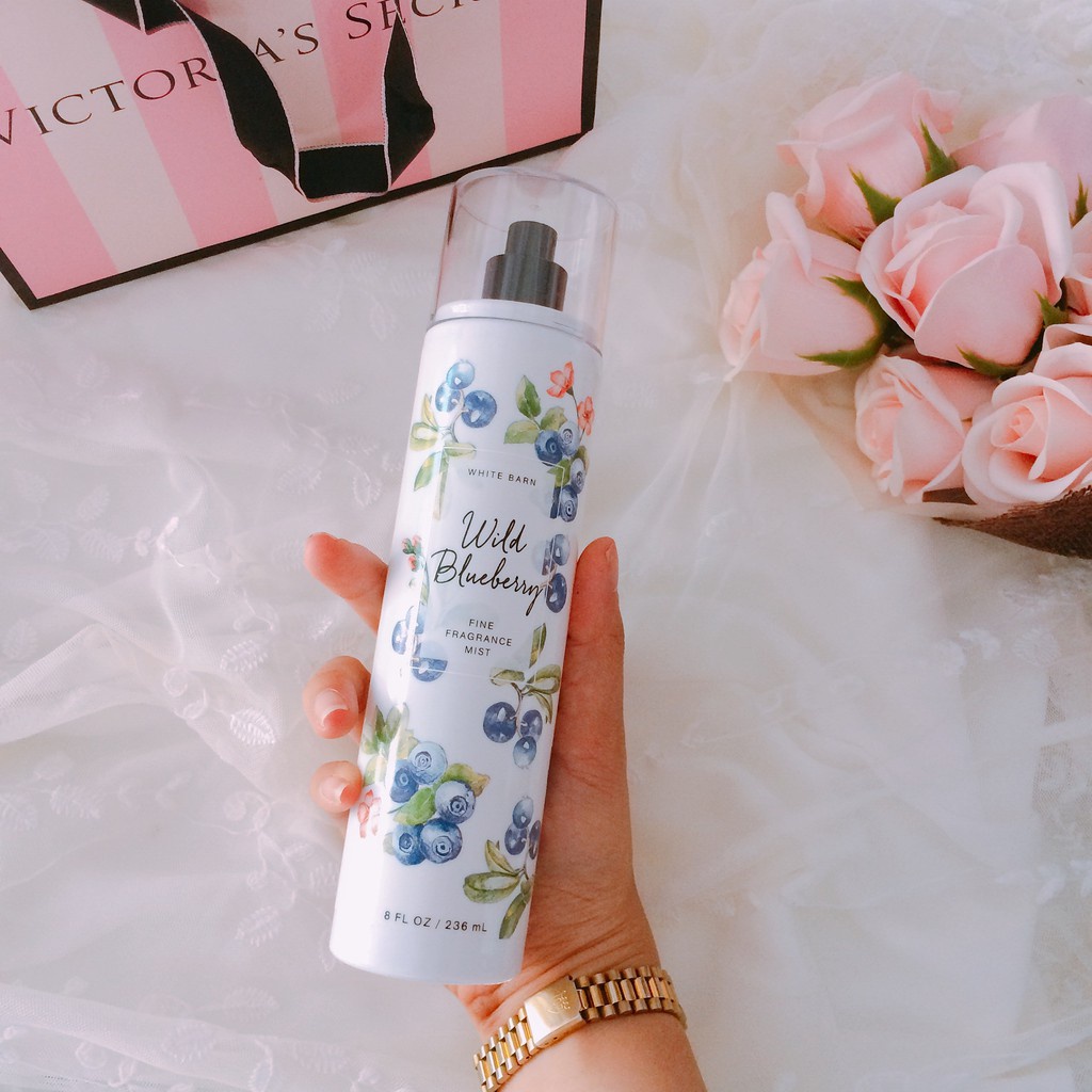body mist, Xịt thơm Toàn thân Wild Blueberry 236ml Hương Viêt Quất nhẹ nhàng, thanh lịch