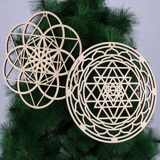 ASDFGER Lát Gỗ Đế Lót Ly Handmade 8 Phong Cách Trang Trí Tường Nhà Làm Hình Học thiêng liêng Trang Trí Tường Bằng Gỗ Ký Hiệu