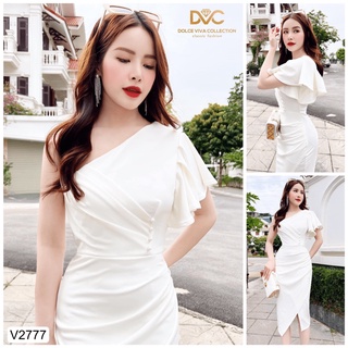 (HCM) Đầm body trắng lệch vai dự tiệc sang chảnh quyến rũ tôn dáng sành điệu , thời trang y hình KME STORE