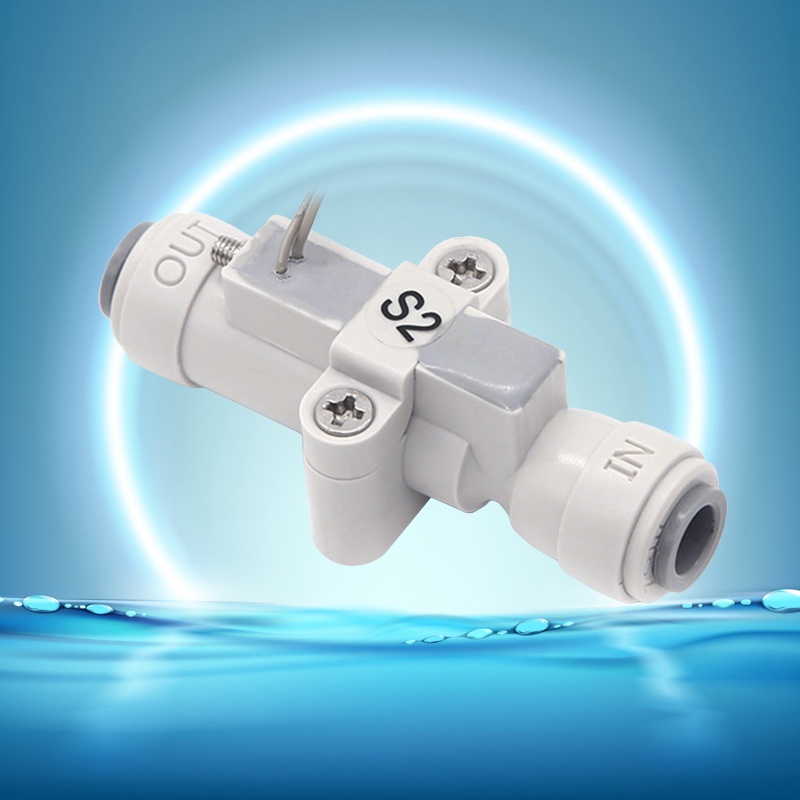 Đồng hồ đo lưu lượng nước cảm biến G1/4" thường mở dùng cho máy lọc nước