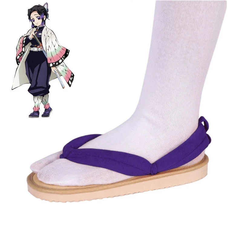 Anime Demon Slayer Kimetsu  Tanjirou  Nezuko Geta Kochou Shinobu giày