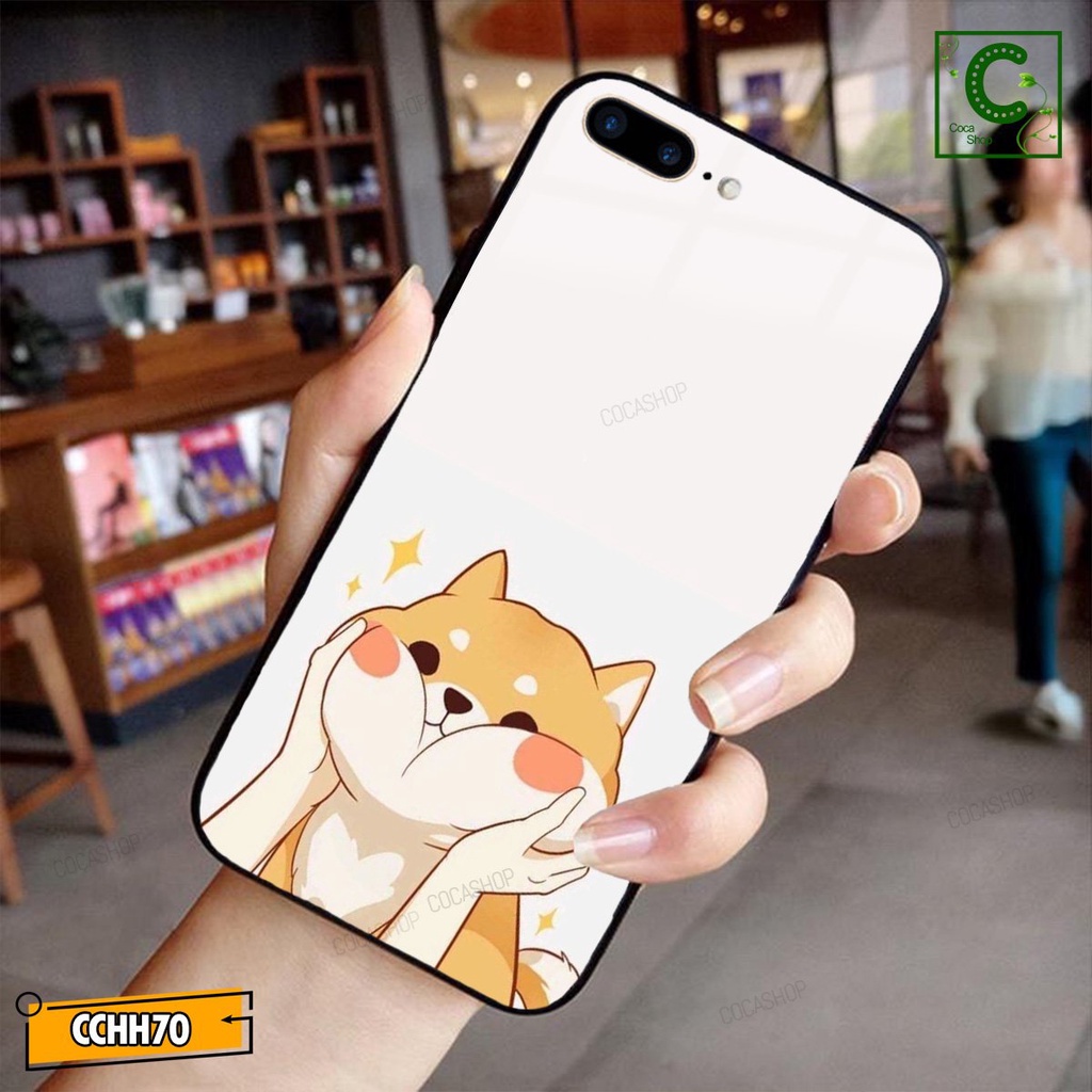 Ốp lưng iphone mặt kính mặt sáng bóng in hình cực đẹp - Cậu vàng mũm mỉm ngây ngô