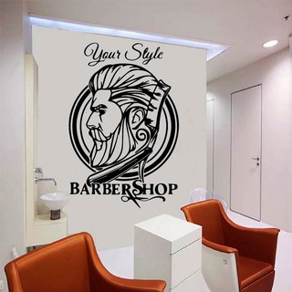 Decal Trang trí Barber, Salon cắt tóc, tạo điểm nhấn, thu hút khách hàng P5