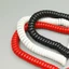 Yoo 6FT 4 lõi Dây cuộn Điện thoại Bộ cầm tay Cáp kết nối điện thoại RJ9 1 85m