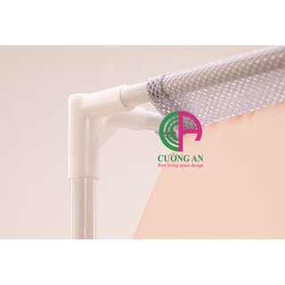 Khớp góc 3 nối khung màn vuông chống muỗi Cường An, chạc nhựa nối góc khung màn cường an