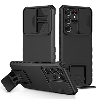 Ốp Điện Thoại Siêu Mỏng Chống Sốc Có Giá Đỡ Cho Samsung Galaxy A02S A03S A21S A10S A20S A22 4G M32 4G