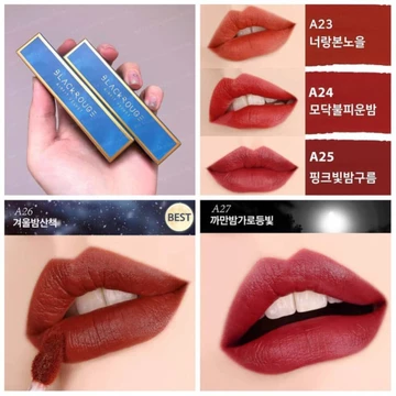 [Cực HOT] Son Kem Lì Black Rouge Air Fit Velvet Tint Ver 5: Night Series