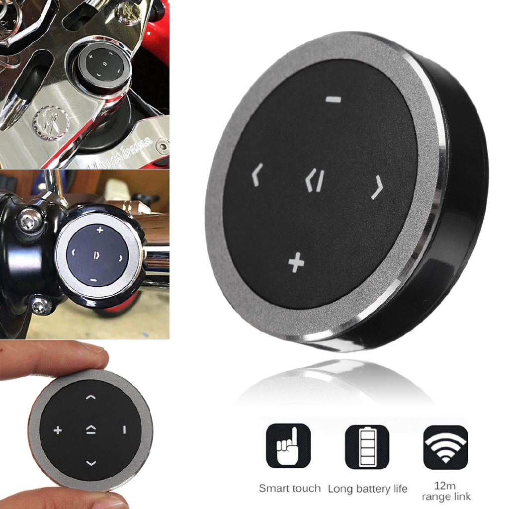 Điều Khiển Từ Xa Cho Vô Lăng Xe Ô Tô Bluetooth 3.0 Tiện Dụng