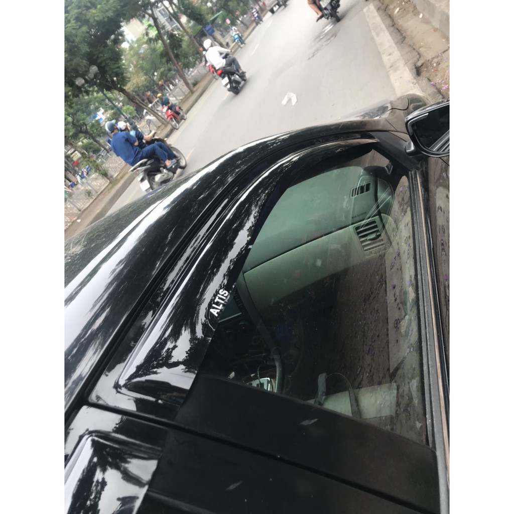 Vè che mưa xe Toyota Altis 2003 - 2025 Nhựa Đen thái cao cấp, dày dặn, sáng bóng