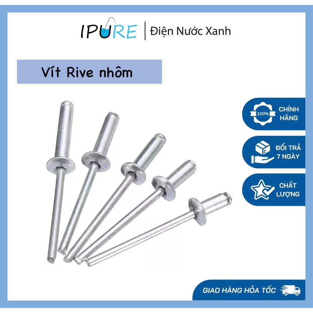 100g Đinh Rút nhôm Rive đủ size 3ly 4ly 5ly ri vê - DNX IPURE | Shopee ...