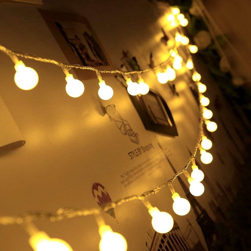 Dây đèn LED hình tròn dùng trang trí Giáng Sinh | Shopee Việt Nam