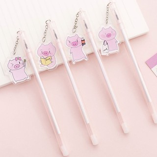 3 Bút Nước Tag Hình Heo Xinh - Thỏ Hồng VPP