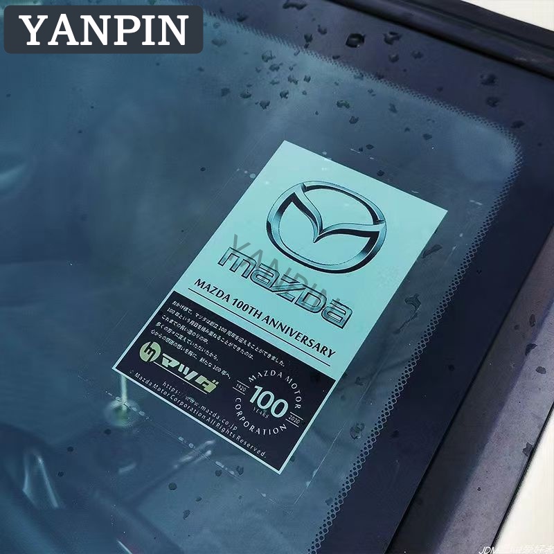 Miếng dán tĩnh điện trang trí kính chắn gió xe hơi Mazda Familia Vantrend 323 E2000 Biante RX 7 2 3 5 CX3 CX5 CX8 CX9 BT50 RX7 RX8 Fighter Premacy