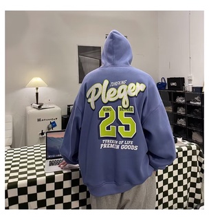 Áo Hoodie Tay Dài In Số 25 Thời Trang Đường Phố Mỹ Cổ Điển Dành Cho Nam Nữ