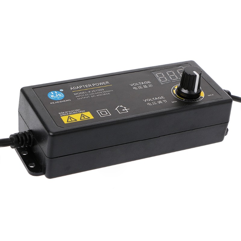 Đầu chuyển đổi nguồn có thể điều chỉnh 60W 3-24V giao diện DC 5.5x2.1/ 2.5mm