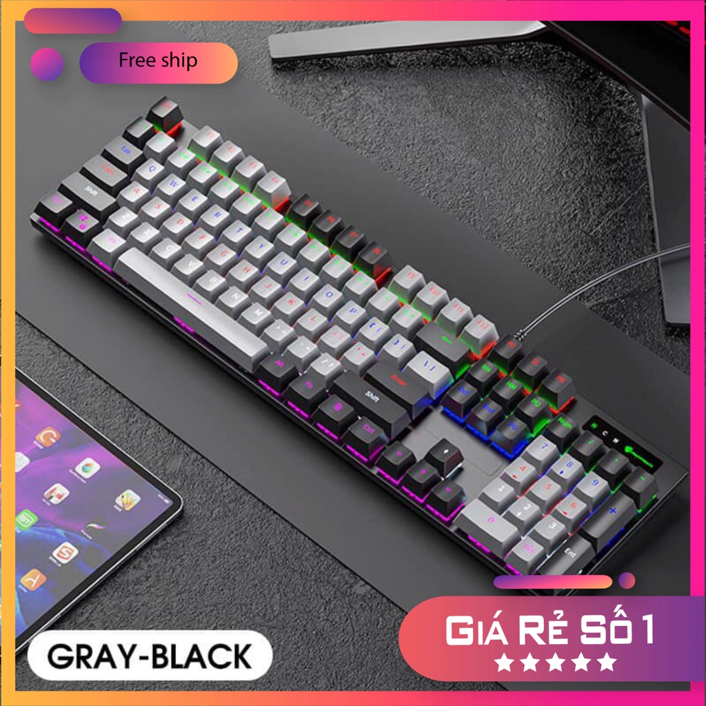 Bàn phím cơ Panstan PK20 led rainbown có kê tay MSP 021 | Shopee Việt Nam