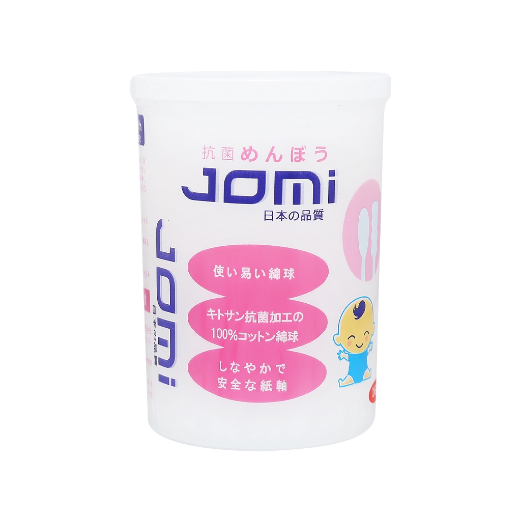 Bông Tăm Kháng Khuẩn Jomi Hộp 160 - 200