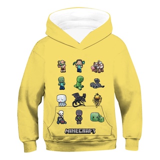 Hoạt Hình Trò Chơi Minecraft Sandbox Game In Hình Trẻ Em Áo Khoác Trẻ Em Áo Chui Đầu Áo Bé Trai Thời Trang Thu Đông Quần Áo