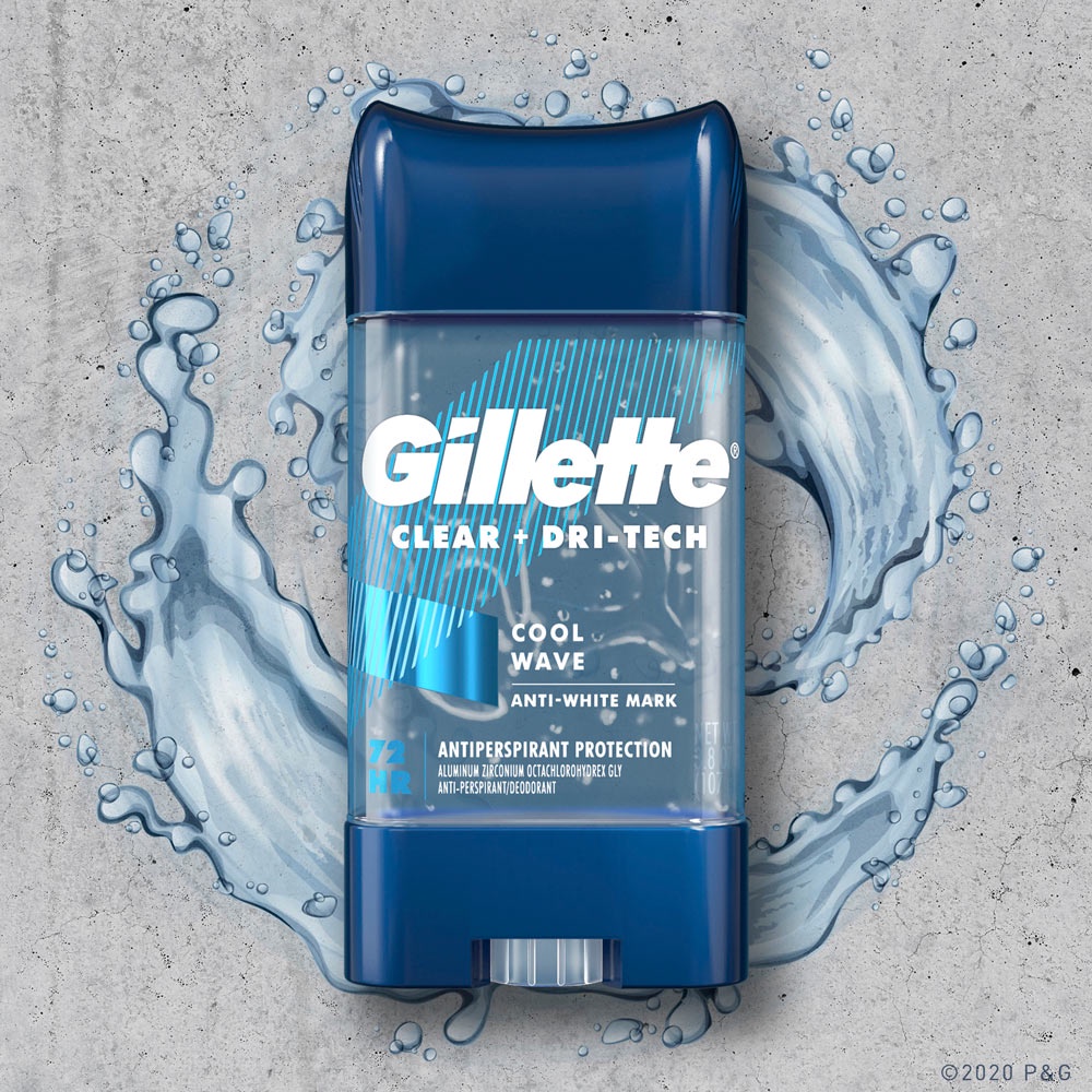 Lăn Khử Mùi Dành Cho Nam Gillette Mỹ 107g Cool Wave 5in1 | Artic Ice | Sport Triumph - Hàng Nhập Khẩu Chính Hãng
