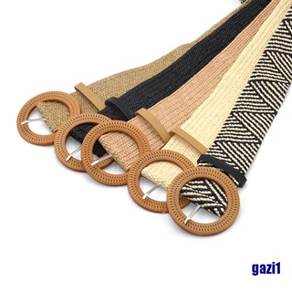 Thắt lưng đan cói co giãn phong cách boho cổ điển cho nữ