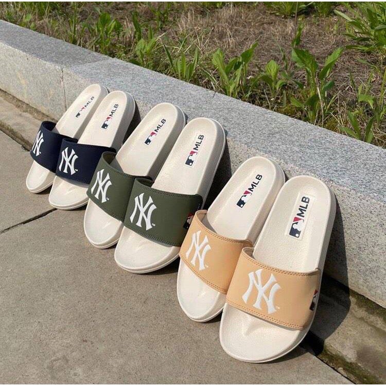 [AUTHENTIC 100%] MLB NỘi ĐỊA HÀN - Dép quai ngang MLB Classic NY ...