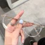 Gọng kính cận nữ thời trang cao cấp mắt tròn TaTa phong cách Hàn Quốc cá tính chống UV400 và tia bức xạ đẹp giá rẻ 090