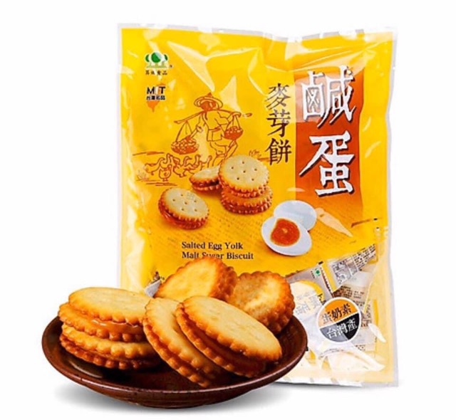 Bánh quy trứng muối Đài Loan 500gr - giao mã ngẫu nhiên