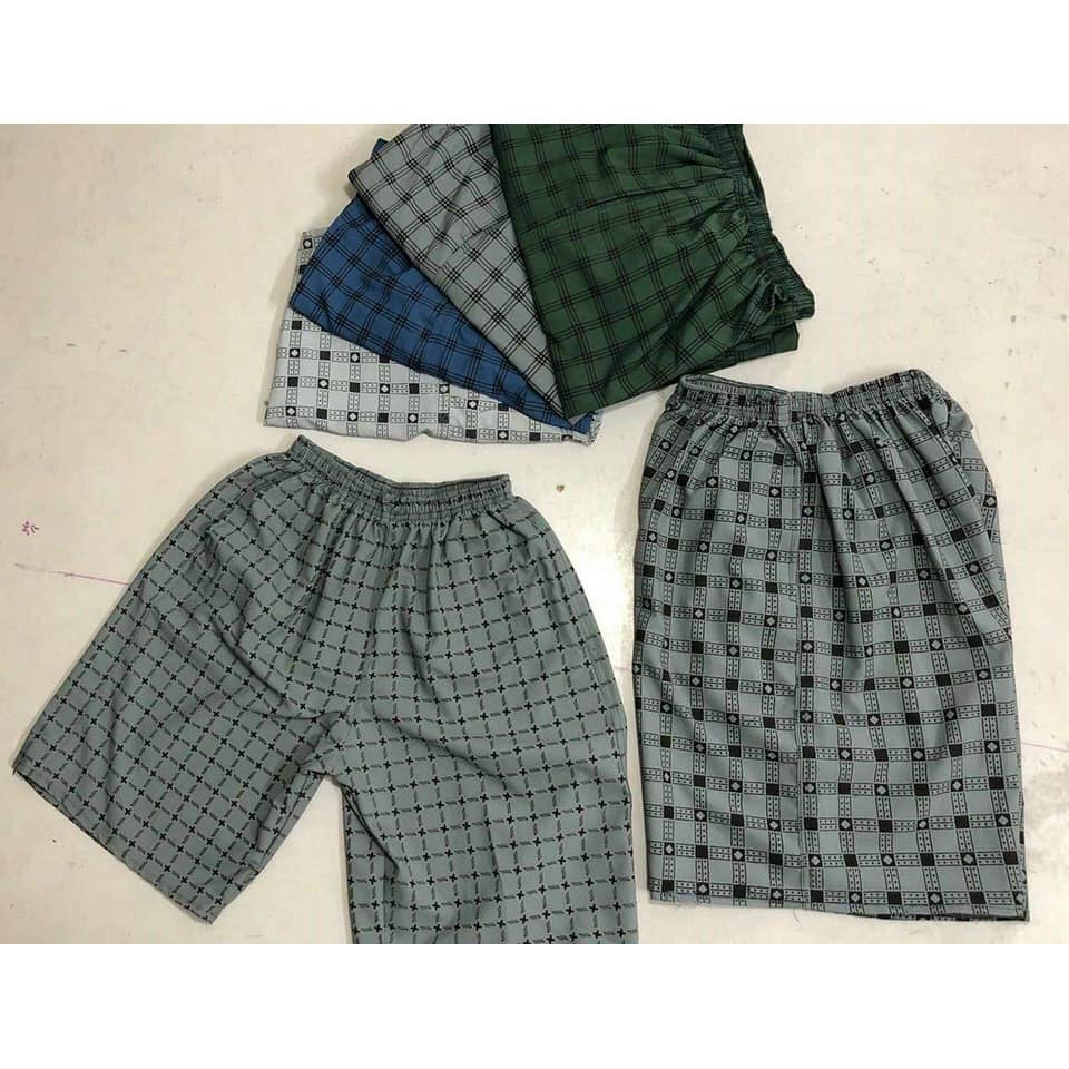 Quần đùi quần short nam kẻ sọc lưng thun mặc nhà, thể thao chất liệu cotton siêu mát [Chuột Vàng 28]