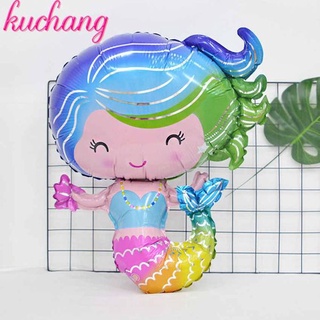 Bóng tráng nhôm hình nàng tiên cá size bé chibi 7 màu