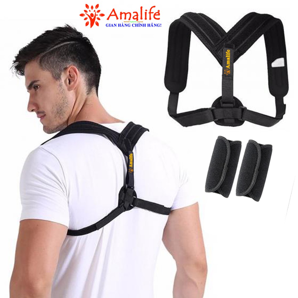 Ảnh Đai Chống Gù Lưng Chính Hãng Amalife Ama01 Tặng Kèm 2 Miếng Đệm Lót Điều Chỉnh Phần Lưng Hoàn Hảo 4
